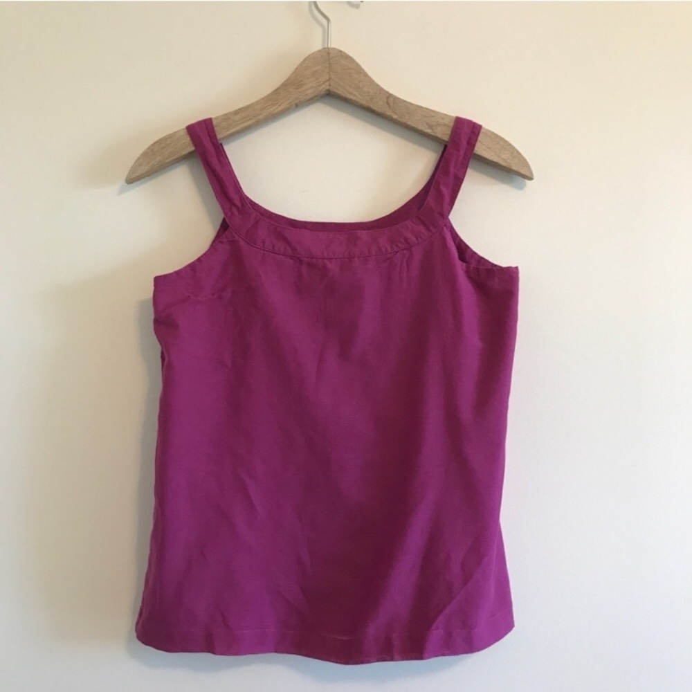 LOFT | Raspberry Pink Ruffle Tank - Picture 4 of 4
